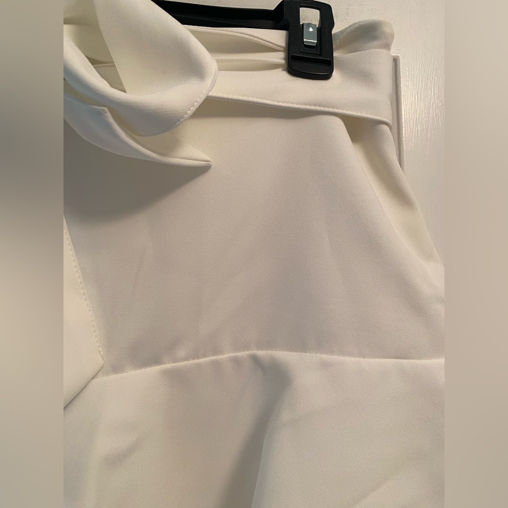 Zara Women’s Ruffle Hem Creamy White Skirt Size M - Picture 2 of 6